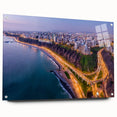 Acrylic print of a South American landscape featuring earthy tones and abstract style, suitable for dining room decor.
