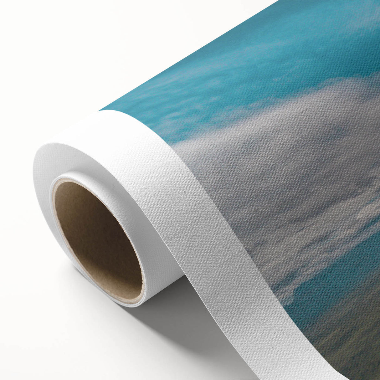 Art deco poster of Venezuelan scenery in pastel hues on rolled canvas, ideal for nursery wall art.