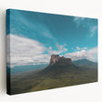 Large acrylic print of a Venezuelan landscape in muted earth tones, suitable for kitchen wall art.