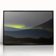 Acrylic print of Denali, Alaska in muted earth tones, framed in black, ideal for modern art wall decor.