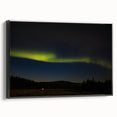 Black and white framed canvas of Denali, Alaska landscape, ideal for bedroom decor.