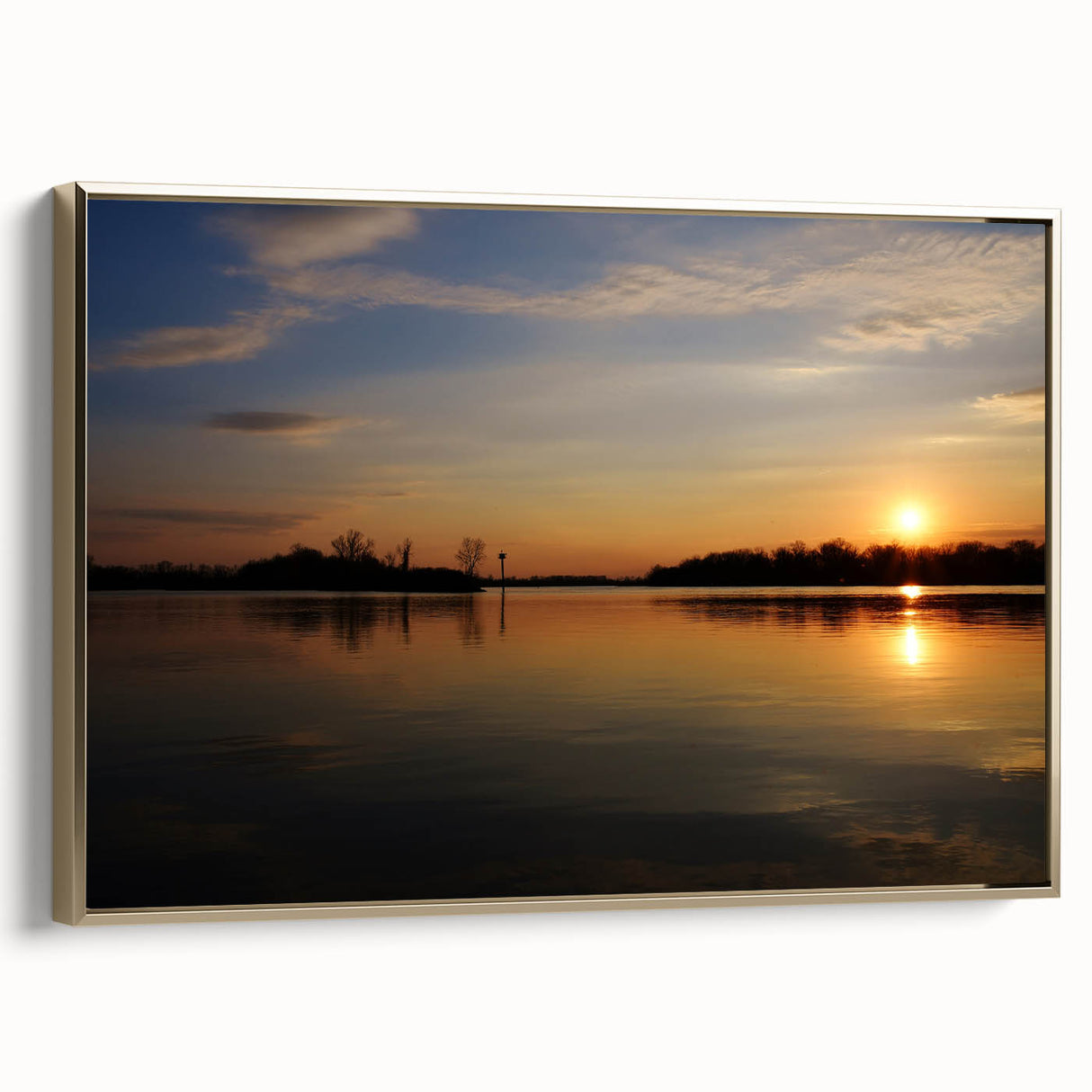 Vintage poster art of Arkansas landscape on framed canvas, featuring muted earth tones, ideal for bedroom wall decor.