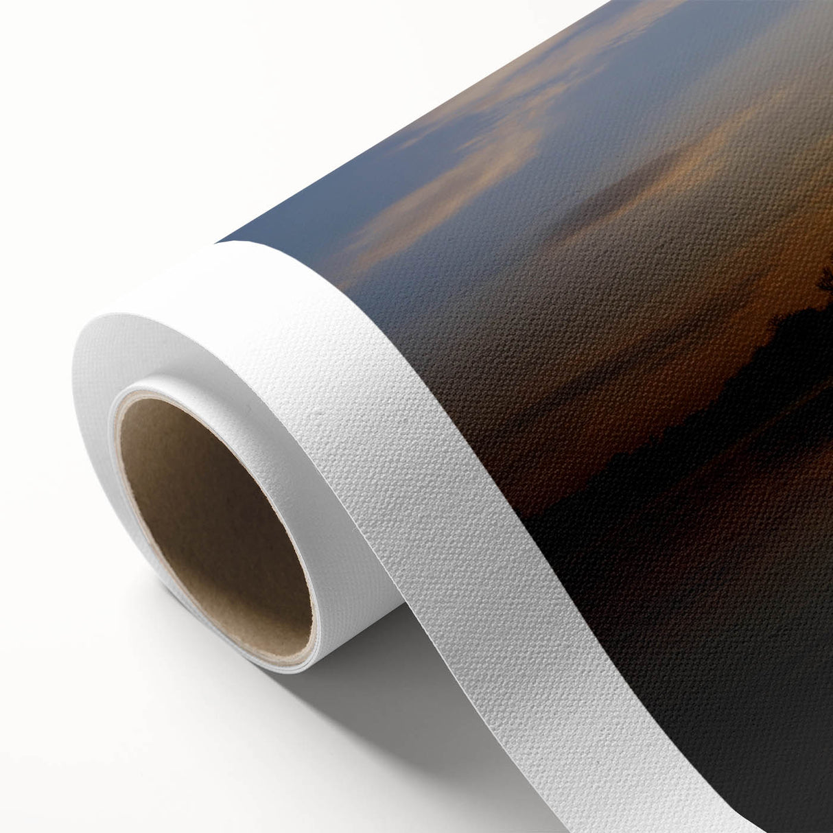 Art deco poster of Arkansas scenery in muted earth tones on rolled canvas, ideal for nursery wall art or dining room decor.