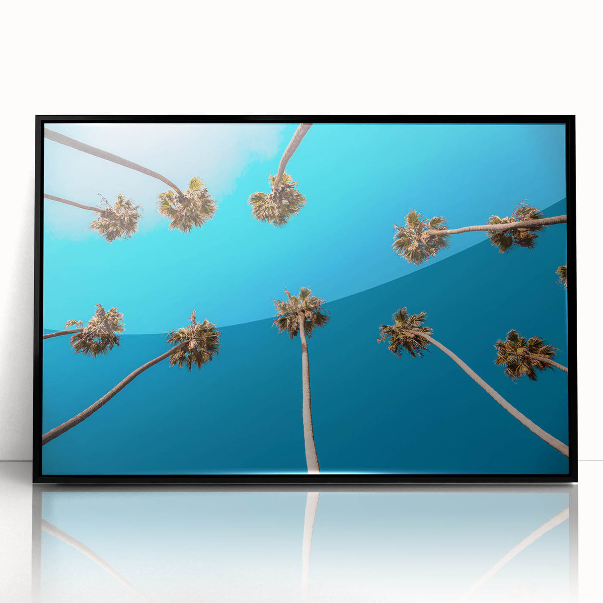 Large abstract wall art depicting Beverly Hills with muted earth tones on a framed acrylic.