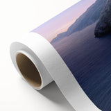 Art Deco-style poster of Catalina, California, in soft pastel hues on rolled canvas, ideal for nursery wall art.
