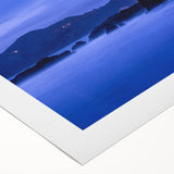 Art deco poster of San Francisco skyline in monochrome, on rolled canvas, ideal for dining room wall art.