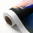 Art Deco style poster featuring Vail, Colorado scenery in pastel shades on rolled canvas, ideal for nursery wall art.