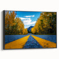 Black and white framed canvas of Denver landscape, ideal for bedroom wall art with a vintage poster style.