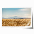 Rolled print of Pikes Peak with vibrant green and blue tones, ideal for art wall dining room.