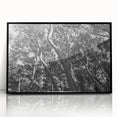 Large abstract wall art depicting a colorful Telluride, Colorado landscape on a black framed acrylic.