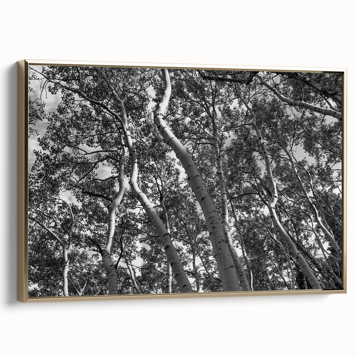 Framed canvas featuring a vintage-style landscape painting of Telluride, Colorado in muted earth tones.
