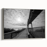 Landscape art painting of Delaware scenery on framed canvas, featuring vibrant colors on a black background.