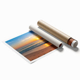 Rolled print of Fort Lauderdale scenery with vibrant floral elements, ideal for classy bathroom wall art.