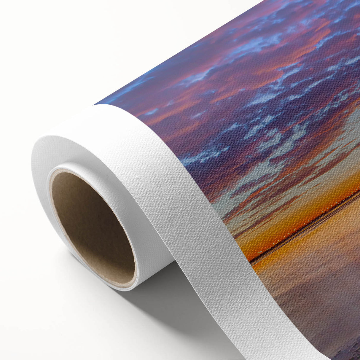 Art deco poster of Florida Keys scenery in pastel shades on rolled canvas, ideal for nursery wall art.