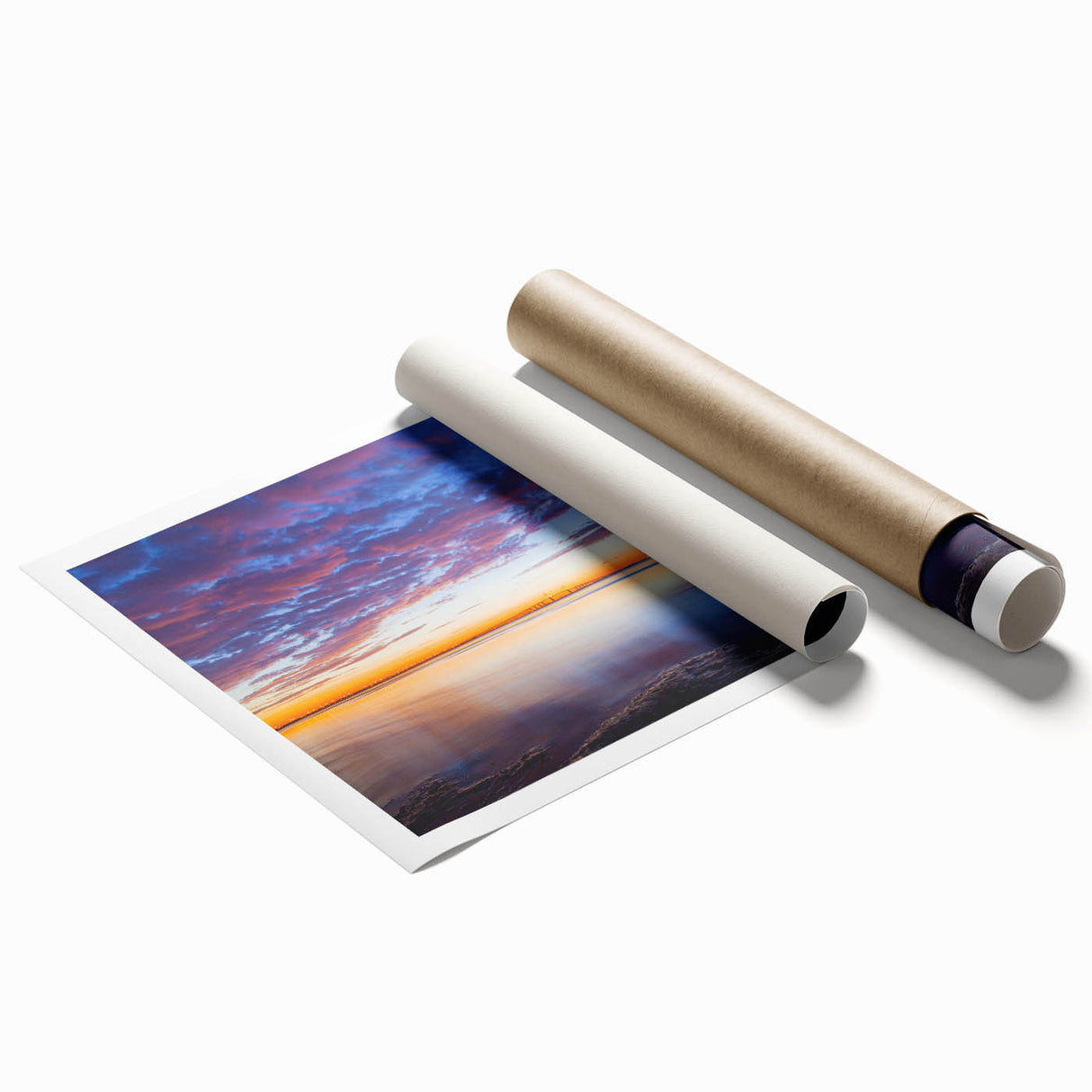 Extra large rolled print featuring vibrant floral art, perfect for classy bathroom or large living room decor.