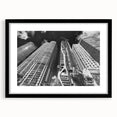 Extra large, textured abstract art print of colorful Miami scenery on a black-framed canvas, ideal for living room decor.