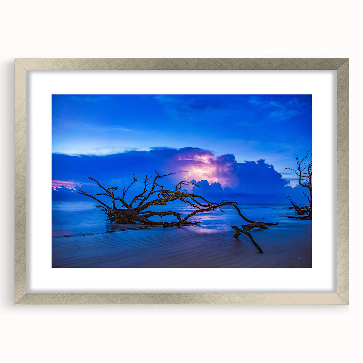 Textured abstract art print of Savannah landscape in muted earth tones on a framed canvas, suitable for bedroom decor.
