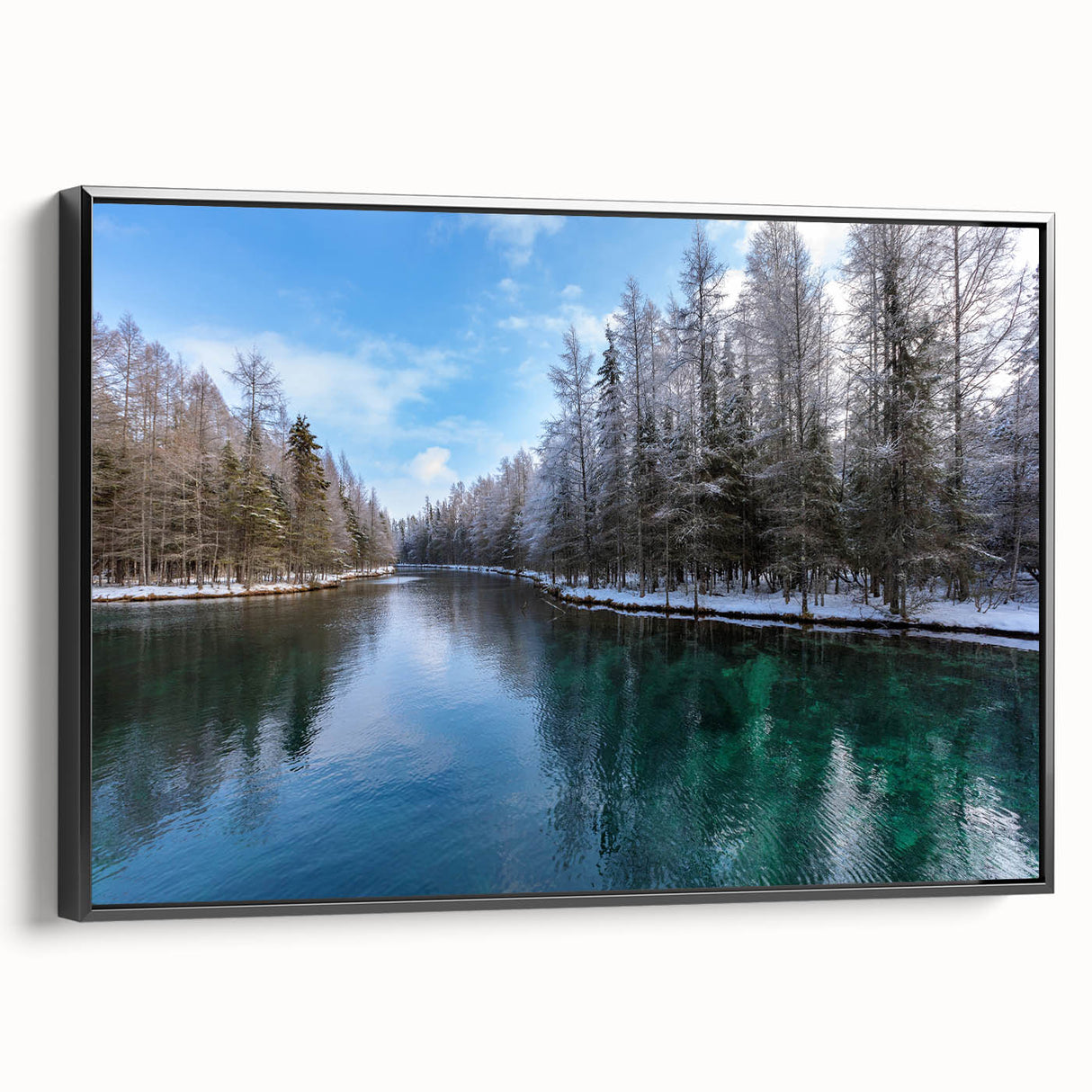 Black and white wall art featuring Lake Michigan, framed canvas in a vintage poster style, ideal for bedroom decor.