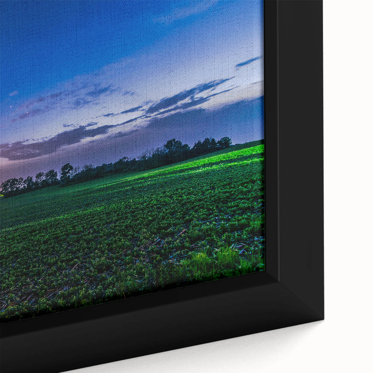 Extra large framed canvas featuring a textured depiction of an Indiana landscape in black with colorful art accents.