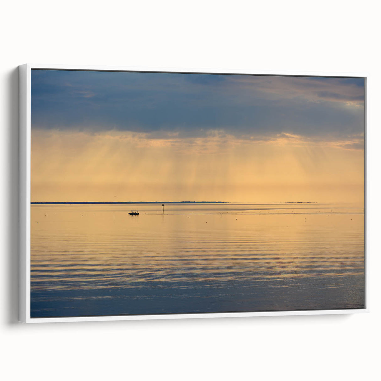 Vintage poster art of Annapolis scenery on a framed canvas, featuring a blend of colorful and black elements.