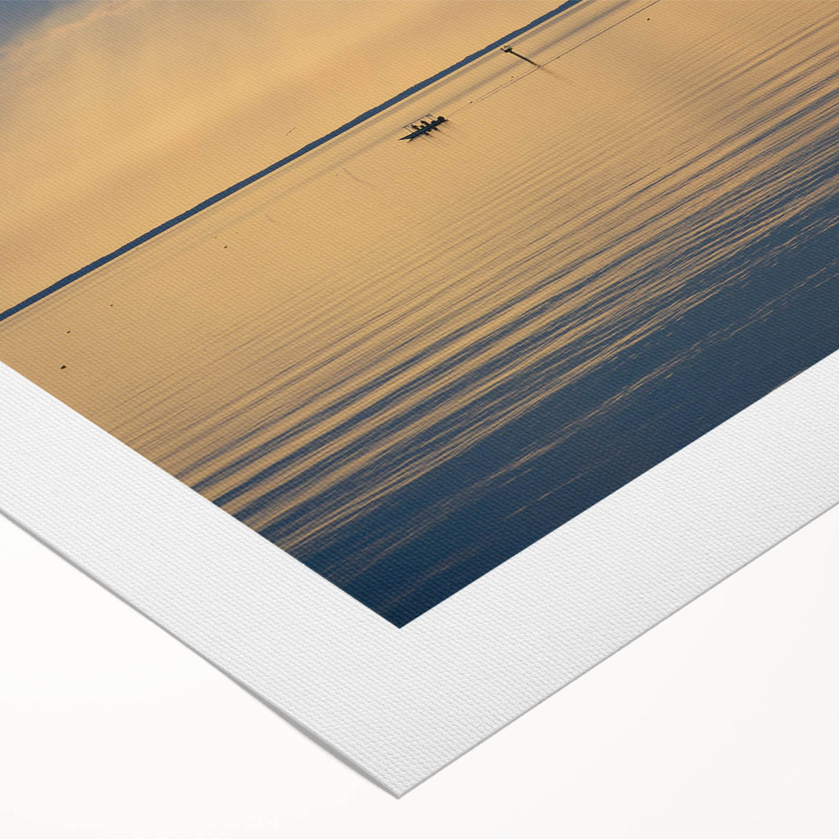 Art deco poster of Annapolis skyline in muted blue tones on rolled canvas, suitable for dining room wall art.