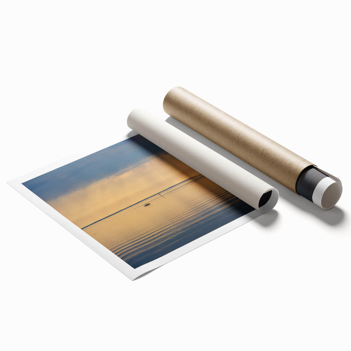Panoramic view of Annapolis, Maryland in soft pastel colors on a rolled canvas.