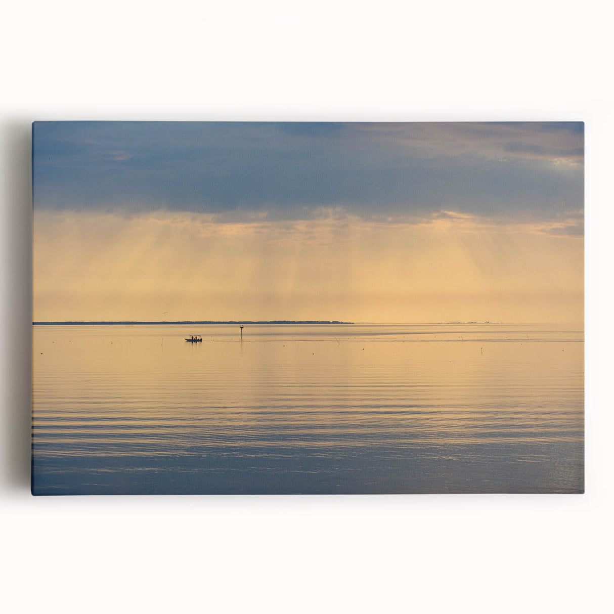 Black and white photograph of Annapolis skyline on large stretched canvas, suitable for kitchen wall art.