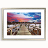 Textured abstract art print of Cape Cod, Massachusetts, in muted blue and gray tones on a framed canvas.