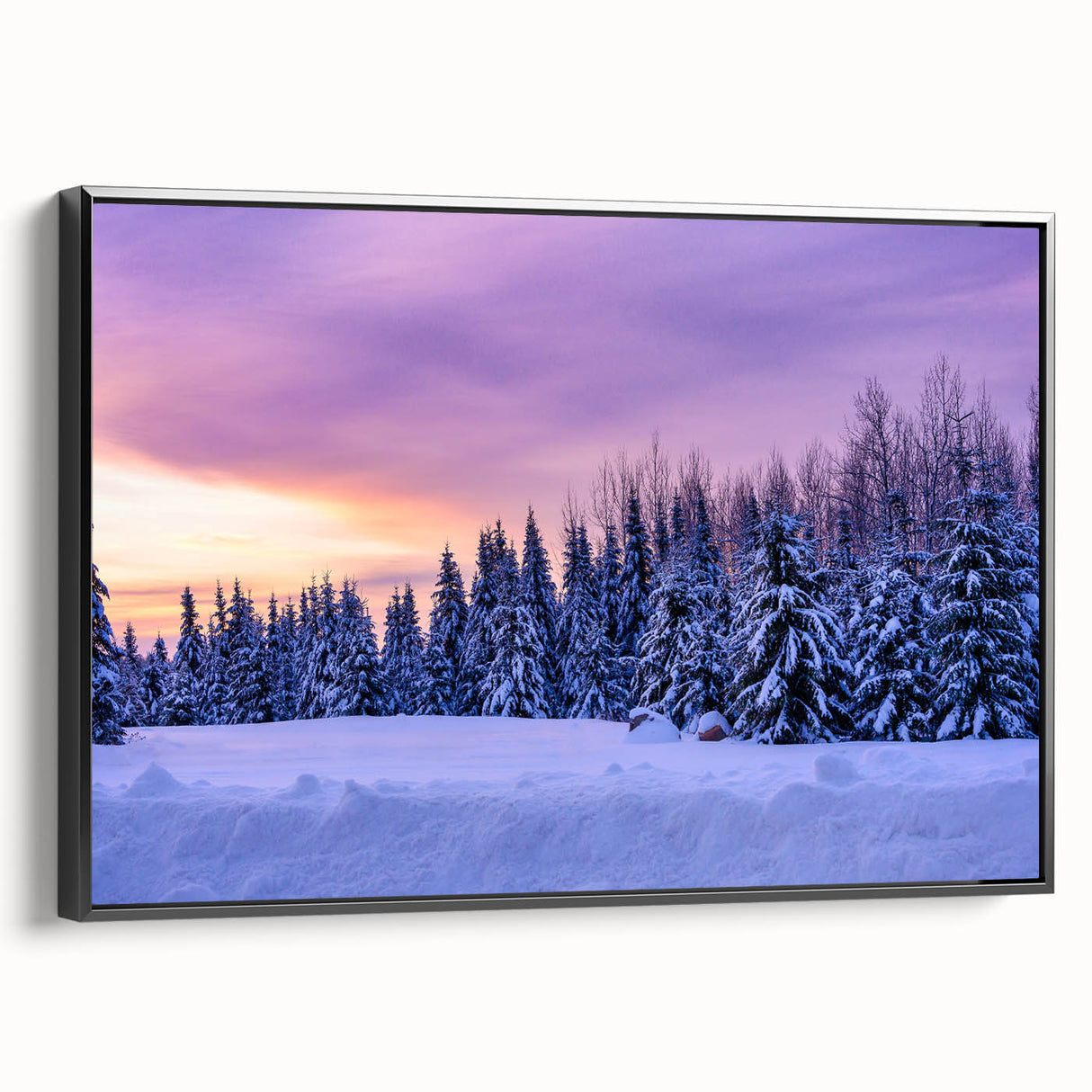 Black and white framed canvas depicting a vintage-style Minnesota landscape, suitable for bedroom decor.