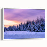 Vintage poster art of a Minnesota landscape on a large framed canvas, featuring colorful art in muted tones.
