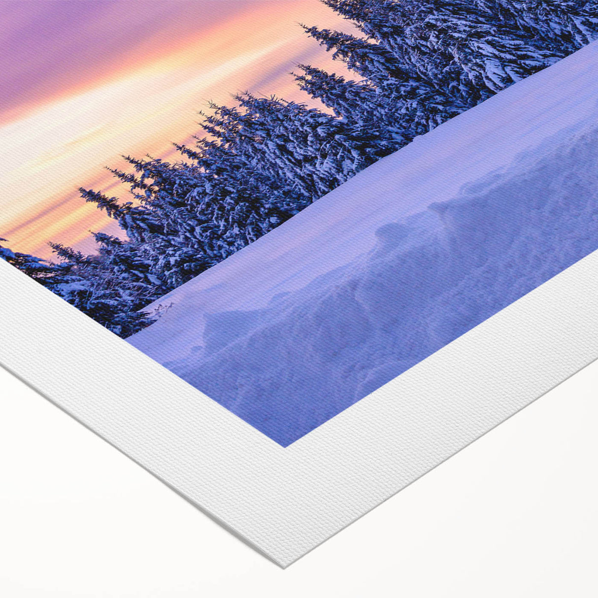 Art deco poster featuring a serene Minnesota lakeside scene in muted blue and green tones, printed on rolled canvas.