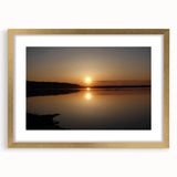 Abstract Mississippi scenery on textured art print in a gold frame, ideal for extra large wall art in a living room.