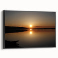 Black and white framed canvas of a vintage Mississippi landscape, ideal for bedroom wall decor.