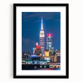 Abstract art print of Kansas City skyline with vibrant colors on a textured, extra large canvas, ideal for living room decor.