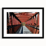 Extra large framed abstract art print of colorful, textured scenery, ideal for living room decor.