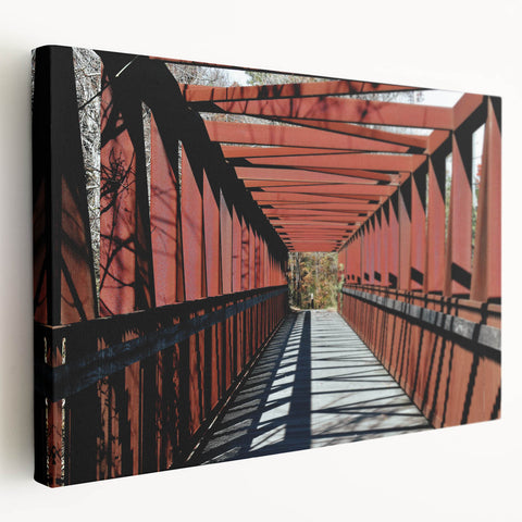 Large stretched canvas depicting the Durham, North Carolina skyline in muted gray and blue tones, ideal for kitchen wall art.