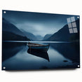 Acrylic print of the Adirondacks in muted earth tones, suitable for bedroom or dining room decor.