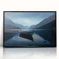 Large abstract wall art depicting the Adirondacks in muted earth tones on a framed acrylic.
