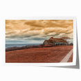 Extra large rolled print of Long Island scenery with vibrant floral elements, ideal for art wall dining room.