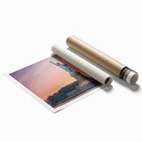 Extra large rolled print featuring the Statue of Liberty with a muted blue and gray color palette.