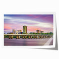 Oklahoma landscape with vibrant green and blue tones on a large rolled canvas, ideal for art wall dining room decor.