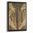 Black and white framed canvas featuring the Pittsburgh skyline, ideal for bedroom wall decor.