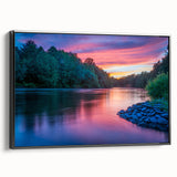Black and white landscape art painting of a Pennsylvania scenery on a framed canvas, ideal for bedroom decor.