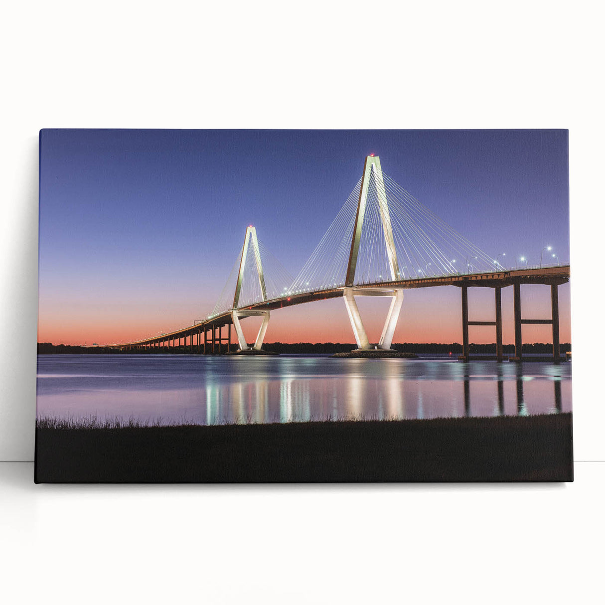 Black and white photo of Charleston scenery on stretched canvas, ideal for kitchen wall art or bedroom decor.