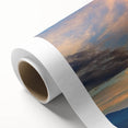 Art Deco poster of South Carolina scenery on rolled canvas, featuring pastel color tones, ideal for nursery wall art.