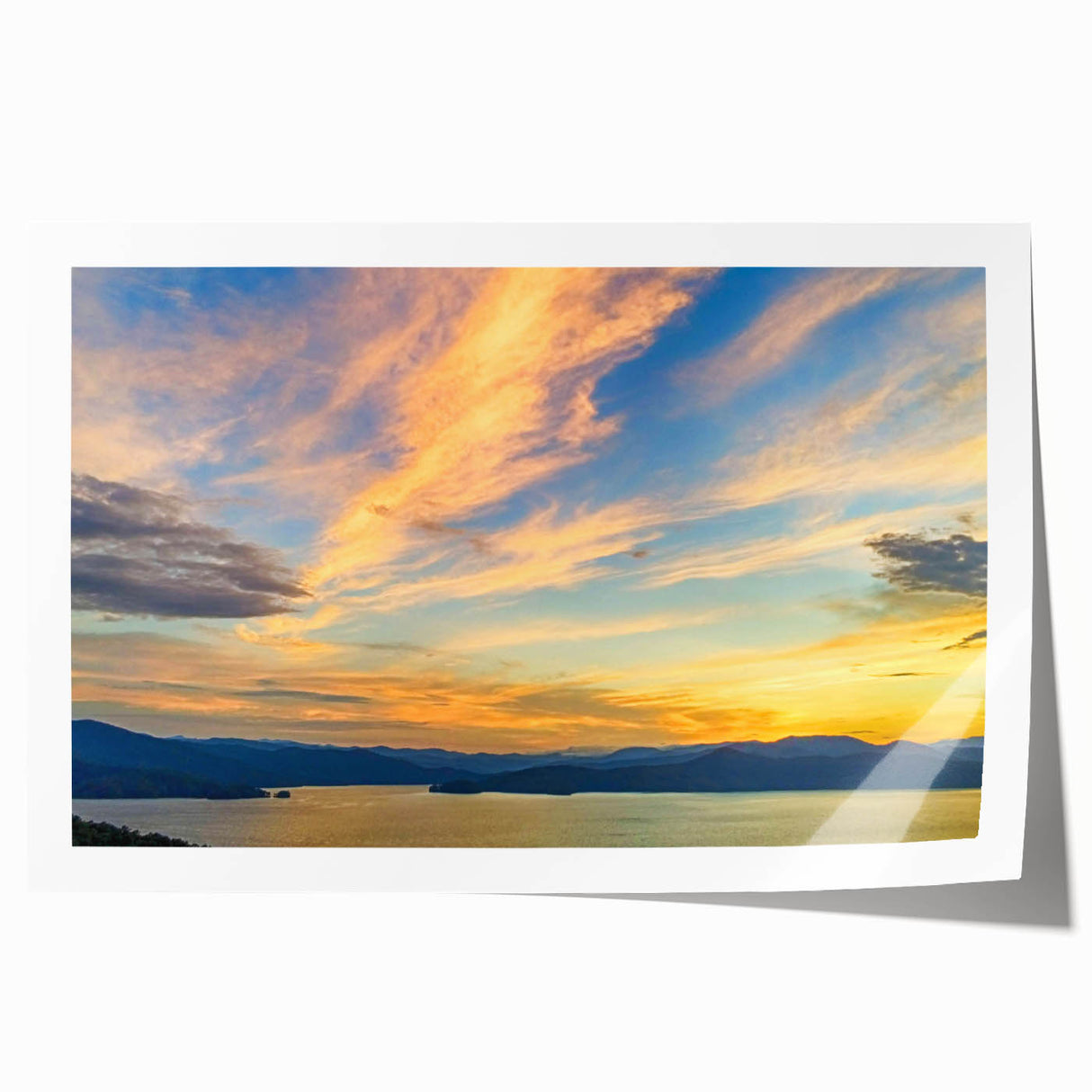 Extra large rolled print of South Carolina scenery with vibrant floral elements, ideal for art wall dining room.