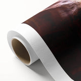 Art Deco-style poster of Zion National Park in muted earth tones on rolled canvas.