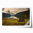 Rolled print of Olympic National Park with vivid green and blue tones, suitable for art wall dining room.