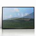 Large abstract wall art of Palouse, Washington, in muted earth tones on framed acrylic, suited for modern living room decor.