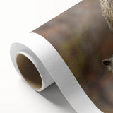Art Deco poster of the Grand Tetons in muted earth tones on rolled canvas, ideal for nursery wall art.